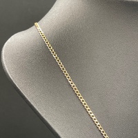 Unisex 9ct Yellow Gold Curb Link Necklace