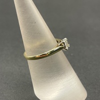 Ladies 9ct Yellow Gold Diamond Ring