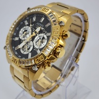 Guess GW0390G2 30 Clear Stones Gold Tone Stainless Steel Mens Watch