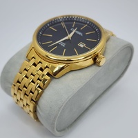 Chisel Gold Tone Black Dial Date Watch 50M Water Resistant 5829160