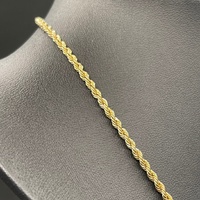 Ladies 18ct Yellow Gold Twist Rope Link Necklace