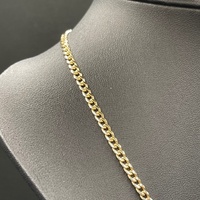 Unisex 9ct Yellow Gold Curb Link Necklace