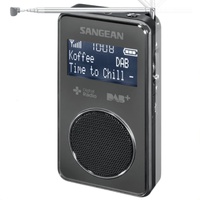Sangean DPR-35 DAB+ FM Pocket Radio Black LCD Display Rechargeable