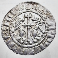 Medieval Armenian Silver Coin Levon I AR Tram AD 1199-1219 Lion Throne