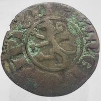 Crusades Lusignan Hugh III BI Denier Lion Cyprus Jerusalem 1284-87 Coin