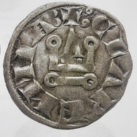 Crusader States Achaea Charles I de Anjou AR Denier Tournois 1278-85 Coin