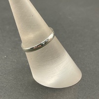 Large View Unisex 9ct White Gold Band Ring