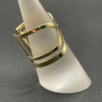 Ladies 18ct Yellow Gold Fancy Cuff Ring