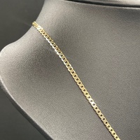 Mens 9ct Yellow Gold Curb Link Necklace