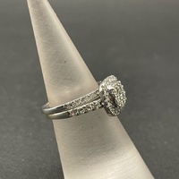Ladies 18ct White Gold Diamond Ring Bridal Set