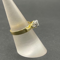 Ladies 18ct Yellow Gold Diamond Ring