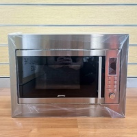 SMEG 31L Built-In Microwave SMO31XT 5 Power Levels 900W with Trim Kit