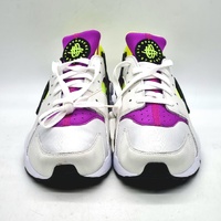Nike Air Huarache Run ‘91 QS AH8049-101 White Black Neon Yellow 12