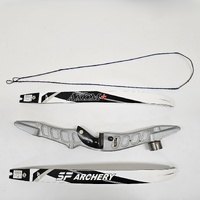 SF Archery Axiom Silver Riser Bow with Bag and String Hunting Target