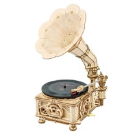 Rokr Mechanical Gear Classical Gramophone Puzzle 3D Wooden Jigsaw