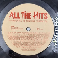 All The Hits Vol 1 1986 Vinyl Record Original Artists Songs Classic LP