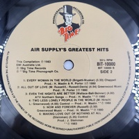 Air Supply Greatest Hits 1983 Vinyl Record LP Classic Soft Rock Album