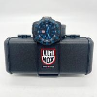 Luminox Navy Seal 3050 Series Black Blue Watch 200m Water Resistant Quartz
