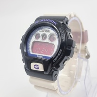 Casio G-Shock DW-6900SC-1 Digital Watch Black White Purple Star Dial
