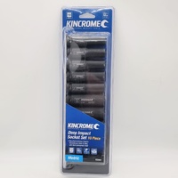Kincrome Deep Impact Socket Set 10pc Metric K2082 10-24mm Sockets