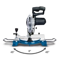 Workzone 8 Inch Mitre Saw 60120 1500W Laser Guide Carbide Blade Dust Bag