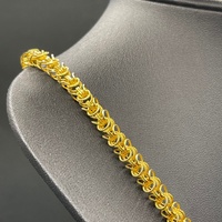 Unisex 18ct Yellow Gold Fancy Link Necklace