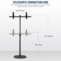 Neewer DS004 Reflector Desktop Stand Heavy Base Adjustable Phone Mount