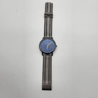 Fossil BQ2463 Mens Analog Watch 44mm Blue Dial Stainless Steel Mesh Bracelet