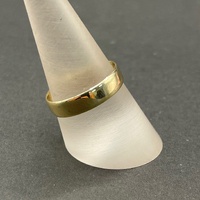 Unisex 9ct Yellow Gold Plain Band Ring