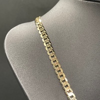 Mens 9ct Yellow Gold Curb Link Necklace