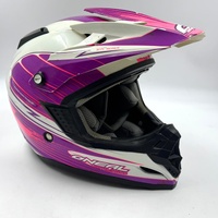 O'Neal Five Series Distortion Motocross Helmet Pink White Size Youth SM