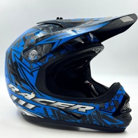 RXT A-717K Racer III Motorcycle Helmet Blue Size M Full Face Safety Gear