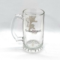 Game of Thrones Lannister Hear Me Roar Lion Glass Stein Mug Collectible