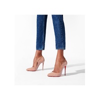 Large View Christian Louboutin Hot Chick 100mm Patent Calf Blush Heels 1190911PK1A