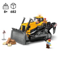 Large View LEGO City Yellow Bulldozer Set 60466 682pcs Construction Toy Ages 8+