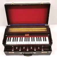 Bina 17 Deluxe 42 Keys Harmonium Wooden 3 1/2 Scale Indian Instrument
