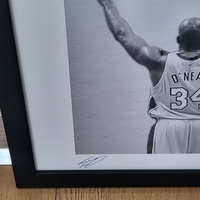 Large View Shaquille O'Neal Lakers Framed Art 93x40cm Wicked NBA Memorabilia