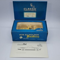 Classic Carlectables 1:43 1974 HJ Absinth Yellow Sandman Ute LTD 0350 of 1500
