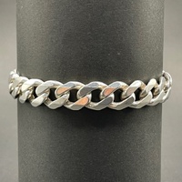 Mens 925 Sterling Silver Curb Link Bracelet