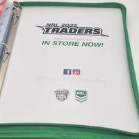 Large View NRL 2025 Footy Trading Cards Set in 9 Pocket Green Album Official Licensed