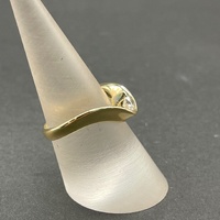 Ladies 18ct Yellow Gold Cubic Zirconia Ring