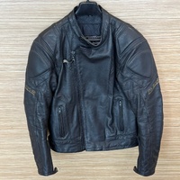 RJays Sports Jacket II Black Leather Motorcycle Jacket Mens Size 38