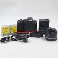 Large View Canon EOS R6 Mark II Kit with RF 50mm F1.8 Lens Low Shutter Count 3500