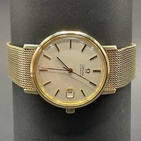 Mens 9ct Yellow Gold 1974 Omega Automatic Watch