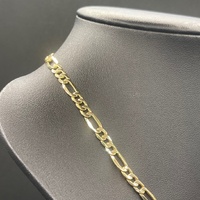 Unisex 9ct Yellow Gold Figaro Link Necklace