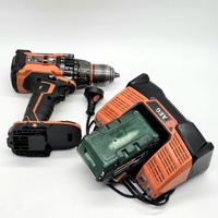 Large View AEG BSB18BL 18V 13mm Brushless Fusion Hammer Drill 5.0Ah Battery and Charger