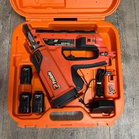 Large View Paslode B20580 Impulse Gas FrameMaster Nail Gun with 3 Batteries and Charger