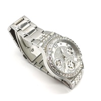 Large View Guess Moonlight Ladies Stainless Steel Silver Dial Watch GW0320L1