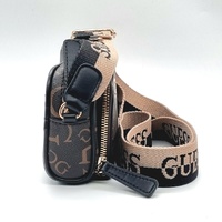 Guess Durfee Signature Mini Dual Zip Crossbody Bag