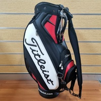Large View Titleist 9.5 Inch Golf Bag Tour Staff Cart 6-Way Divider Black Red White